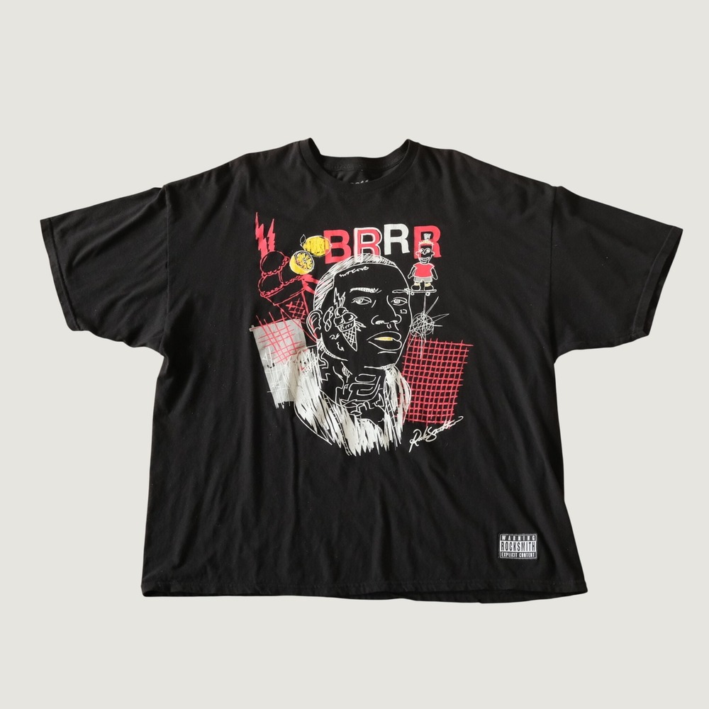 Rocksmith Gucci Mane T Shirt Mens Black Graphic Streetwear 3X‎ Hip Hop Tee